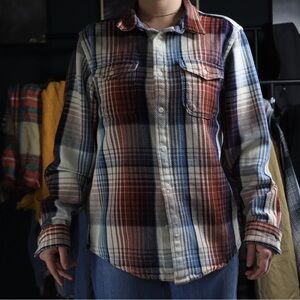 Outerknown Casual Plaid Shirt - Red, Blue, White